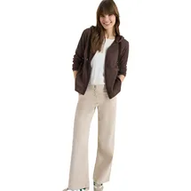 Cecil Langarm Jacke mit Kapuze und Taschen Braun XXL