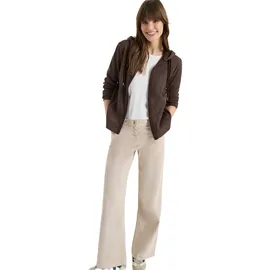 Cecil Langarm Jacke mit Kapuze und Taschen Braun XXL