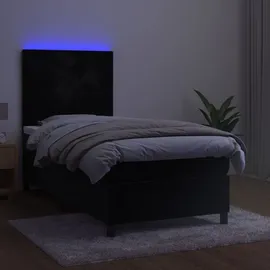 vidaXL Boxspringbett 100 x 200 cm Schwarz