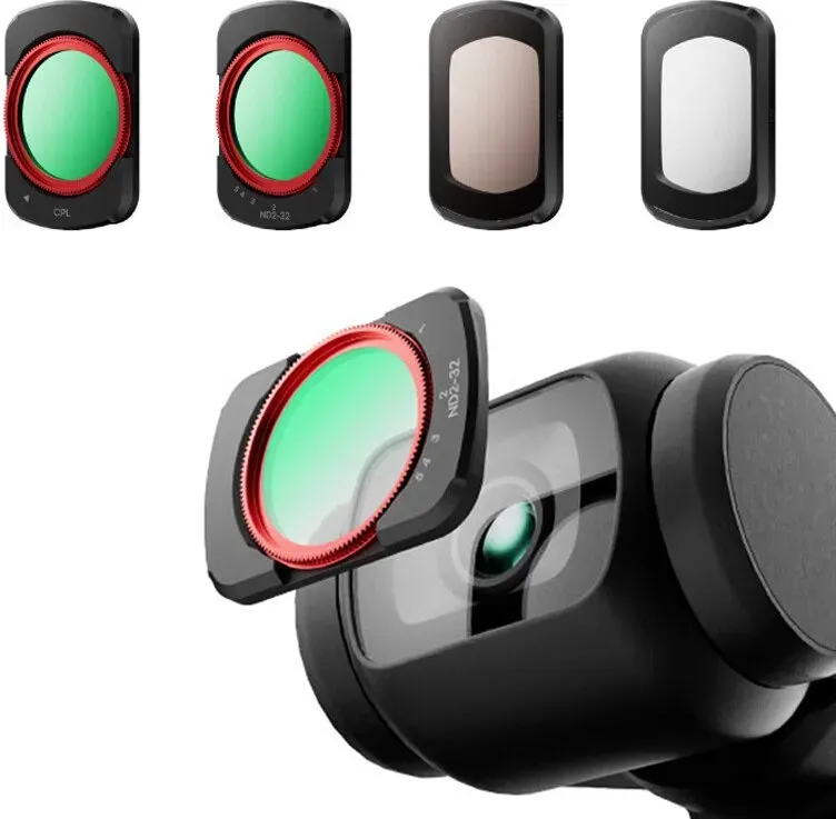 ochama×J.ZAO Pocket 3 Filter Kit - Magnetische Clip-On-Filter (Black Mist, ND, CPL, UV) kompatibel mit DJI Osmo Kamera-Zubehör