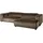 MASSIVMOEBEL24.DE Ecksofa, 304x164x69 Ottomane rechts Cord taupe VALENCIA