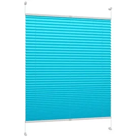DécoProfi Plissee Klemmfix 105 x 130 cm blau