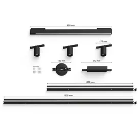 Philips Perifo 3 Spots + Lightbar schwarz