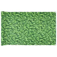 VidaXL Balkon-Sichtschutz Pflanzen-Optik Grün 400x90 cm PVC