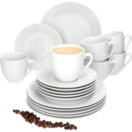 Mambocat Tommy Kaffeeservice 18-tlg. weiß