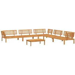 vidaXL 6-tlg. Garten-Sofagarnitur aus Paletten Massivholz Akazie