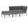 vidaXL Garten-Lounge-Set grau 48962