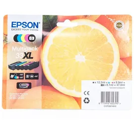 Epson 33XL CMYK + photoschwarz