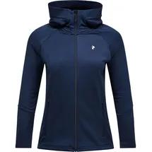 Peak Performance Damen Rider Essentials Zip Hood - Fleecejacke Gr L blau
