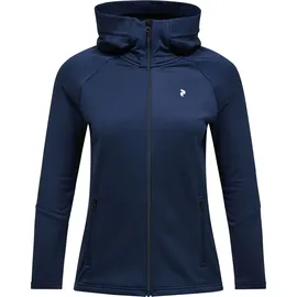 Peak Performance Damen Rider Essentials Zip Hood - Fleecejacke Gr L blau