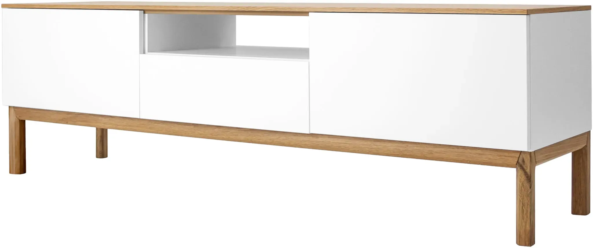 TV-Bank TENZO "PATCH" Sideboards Gr. B/H/T: 179 cm x 56 cm x 47 cm, 1 St., weiß Sanft Schliessung