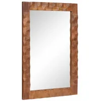 VidaXL Badezimmer Spiegel Akazienbraune Oberfläche 50 x 70 x