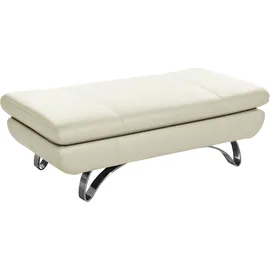 PLACES OF STYLE Hocker San Angelo Mikrofaser 130 x 43 x 65 cm Weiß