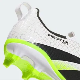 adidas PREDATOR LEAGUE LL FG/MG Kinder Fussball-Rasenschuhe FTWWHT/CBLACK/LUCLEM, 38 2/3