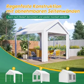 Thanaddo Partezelt 3 x 3 m Weiß