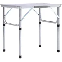 vidaXL Campingtisch Klappbar Weiß