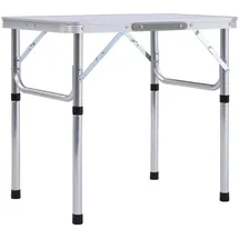 vidaXL Campingtisch Klappbar Weiß