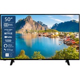 Telefunken D50U550X1CW 50 Zoll Fernseher/Smart TV (4K UHD, HDR Dolby Vision, LED, Triple-Tuner, WLAN, Alexa Built-in) - inkl. 6 Monate HD+ [2022], schwarz