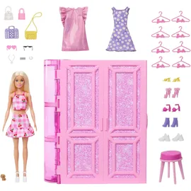 Mattel Barbie Traumkleiderschrank mit Puppe