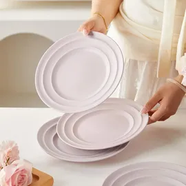 JIWOO Frühstücksteller Ø21 cm lila 4er Set