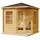 Alpholz Gartenhaus Sunny C Spitzdach Unbehandelt 270 cm x 250