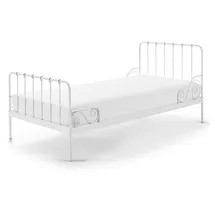 others 58aufmkessel Metallbett, Weiß Metall 90x200 cm, Schlafzimmer, Betten