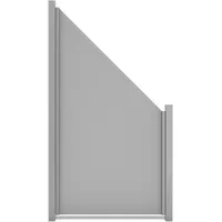 GROJA Sichtschutzelement 90 x 180/90 cm grau HPL