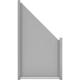 GROJA Sichtschutzelement 90 x 180/90 cm grau HPL