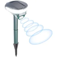 ExBuster Ultraschall Solar Tierschreck mit Bewegungssensor und LED-Licht