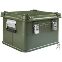 Trucky Aluminium Box mit Deckel Grün Alu Kiste Box