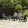 vidaXL Garten-Lounge-Set 4-tlg. grau