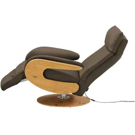 HIMOLLA Relaxsessel 7818 Leder 75 x 108 x 84 cm Braun elektrisch