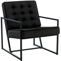 CLP Lounger Avon Samt 0 x 0 x 0 cm Schwarz