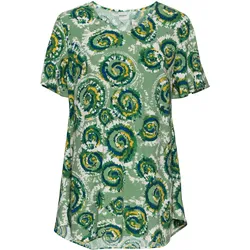 Modal-Bluse, Druck jade, 40
