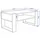 raumhirsch furniture Karo92 Weiß Nussbaum 92 x 45 x 54 cm