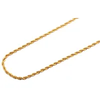 Adelia's Kordelkette Unisex Edelstahl Gold 45 cm