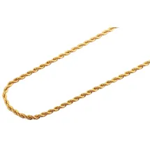 Adelia's Kordelkette Unisex Edelstahl Gold 45 cm