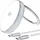 4smarts Qi2 Charger Kickstand mit Kabel 20cm, silber / weiß