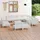 vidaXL Garten-Lounge-Set 12-tlg. Massivholz Kiefer weiß