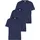 FRUIT OF THE LOOM FRUIT OF THE LOOM, Herren, Gr. XL (56/58), blau (navy, navy, navy), Single Jersey, Obermaterial: 100% Baumwolle, Basic, schmal, Rundhals, ohne Bündchen, Shirts T-Shirt, mit Rundhalsausschnitt