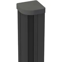 GROJA Zaunpfosten 7 x 7 x 240 cm Anthrazit/Aluminium