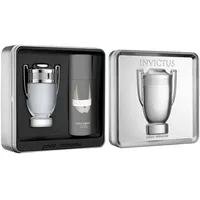 Paco Rabanne INVICTUS Geschenkset 100ml Eau De Toilette (3.4 Fl.Oz) EDT Spray & 150ml (5 Oz) Deodorant Spray