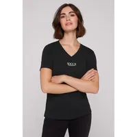 Soccx T-Shirt mit V-Ausschnitt Black, XXL