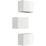 Posseik Badschrank-Set Limes Variable Montage 3-teilig Weiß Hochglanz