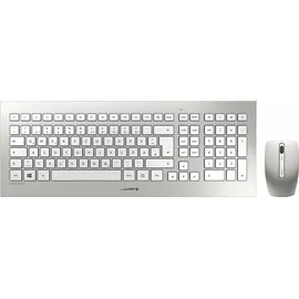 Cherry DW 8000 Wireless Tastatur DE Set weiß/silber