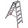 Euroline Alu-Stufenstehleiter 2 x 6 Stufen (3057706)