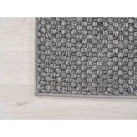 Ayyildiz Teppiche Outdoorteppich IBIZA 1901, rechteckig, Höhe: 5 mm, Läufer, In und Outdoor, Sisaloptik, Wohnzimmer, Aussenbereich grau 80 cm x 150 cm x 5 mm