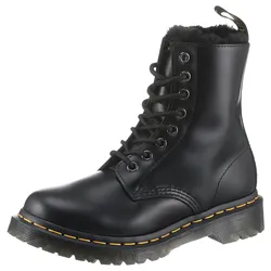 Schnürboots DR. MARTENS "1460 Serena", Damen, Gr. 37, grau (dunkelgrau), Leder, klassisch, Schuhe, Chunky Boots, Plateau Schuh, Boots mit Warmfutterausstattung