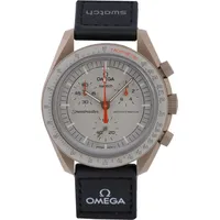 Swatch x Omega Bioceramic Moonswatch Mission to Jupiter - Schwarz/Beige