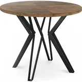 WFL GROUP Esstisch, Alteiche, Rund,Rund, 120x76x120 cm Esszimmer Tische, Esstische